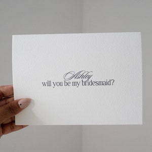 de proposition de demoiselle d'honneur personnalisée (option lettre) avec enveloppe | Homme d'honneur, demoiselle d'honneur, dame d'honneur, assistant personnel | IMPRIMER