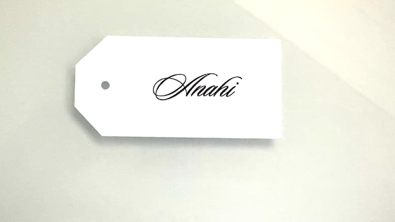 Personalized Gift Tags | Handmade White Cardstock, Custom Names - Etsy