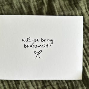 Will you be my bridesmaid?