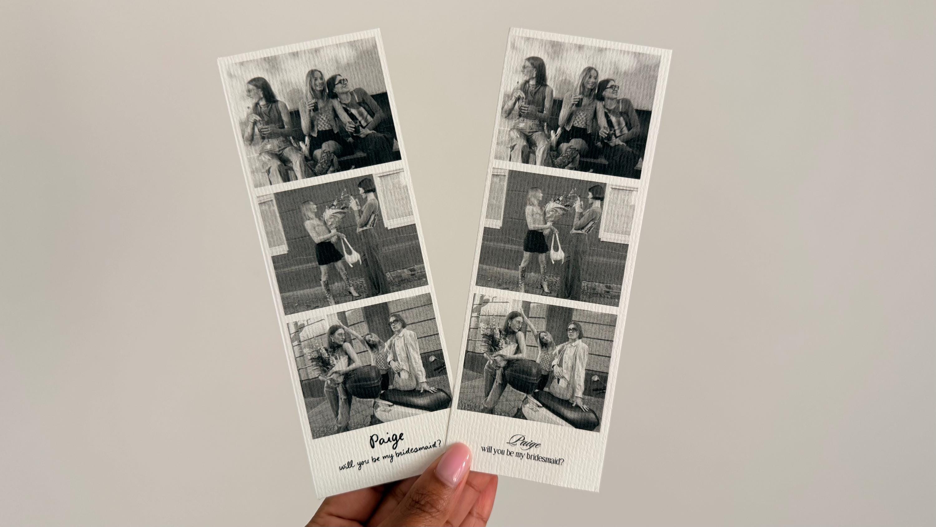 Personalized Bridesmaid Photo Strip