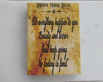Let Everything Happen Rainer Maria Rilke Quote Canvas Wall Art