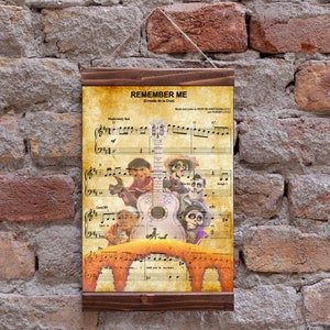 Coco Remember Me Nuty Art Print, Wydruk na płótnie w drewnianej ramie