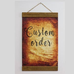 Benutzerdefinierte Bestellung Holz Gerahmter Leinwanddruck, Alles was Sie möchten, gedruckt auf Leinwand, Alter Vintage Hintergrund, jeder Anlass benutzerdefinierte Bestellung Leinwand