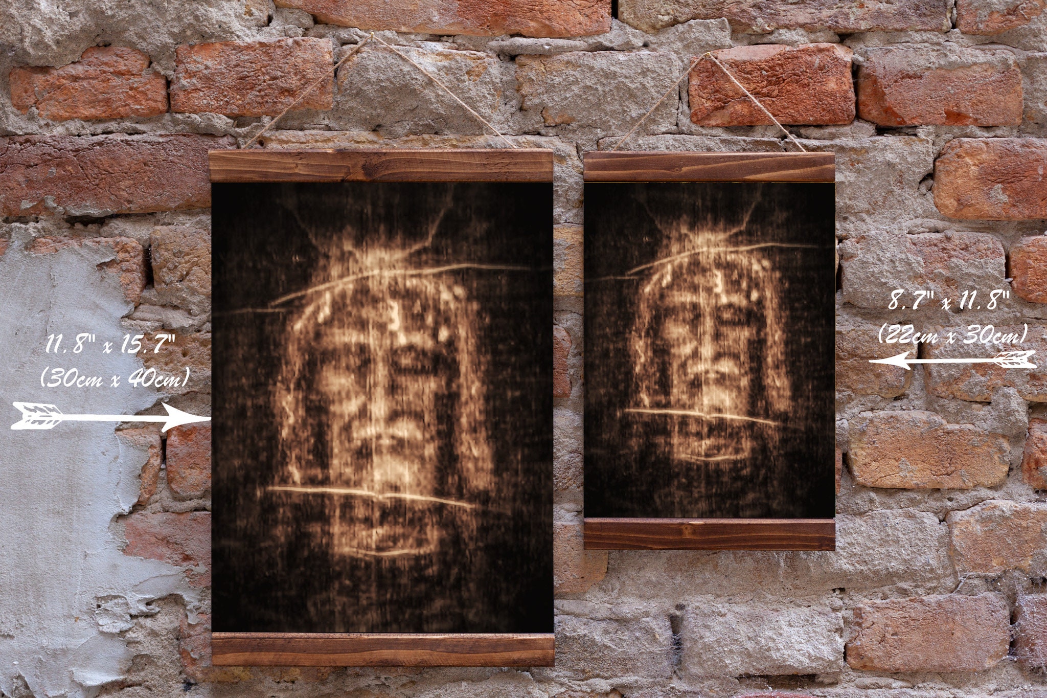 Shroud of Turin Face of Jesus the Holy Linen Wood Framed Canvas Print, Perfect Christian Gift - Etsy