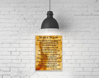 Man In The Glass Poem Canvas - Dale Wimbrow Inspirational Wall Art