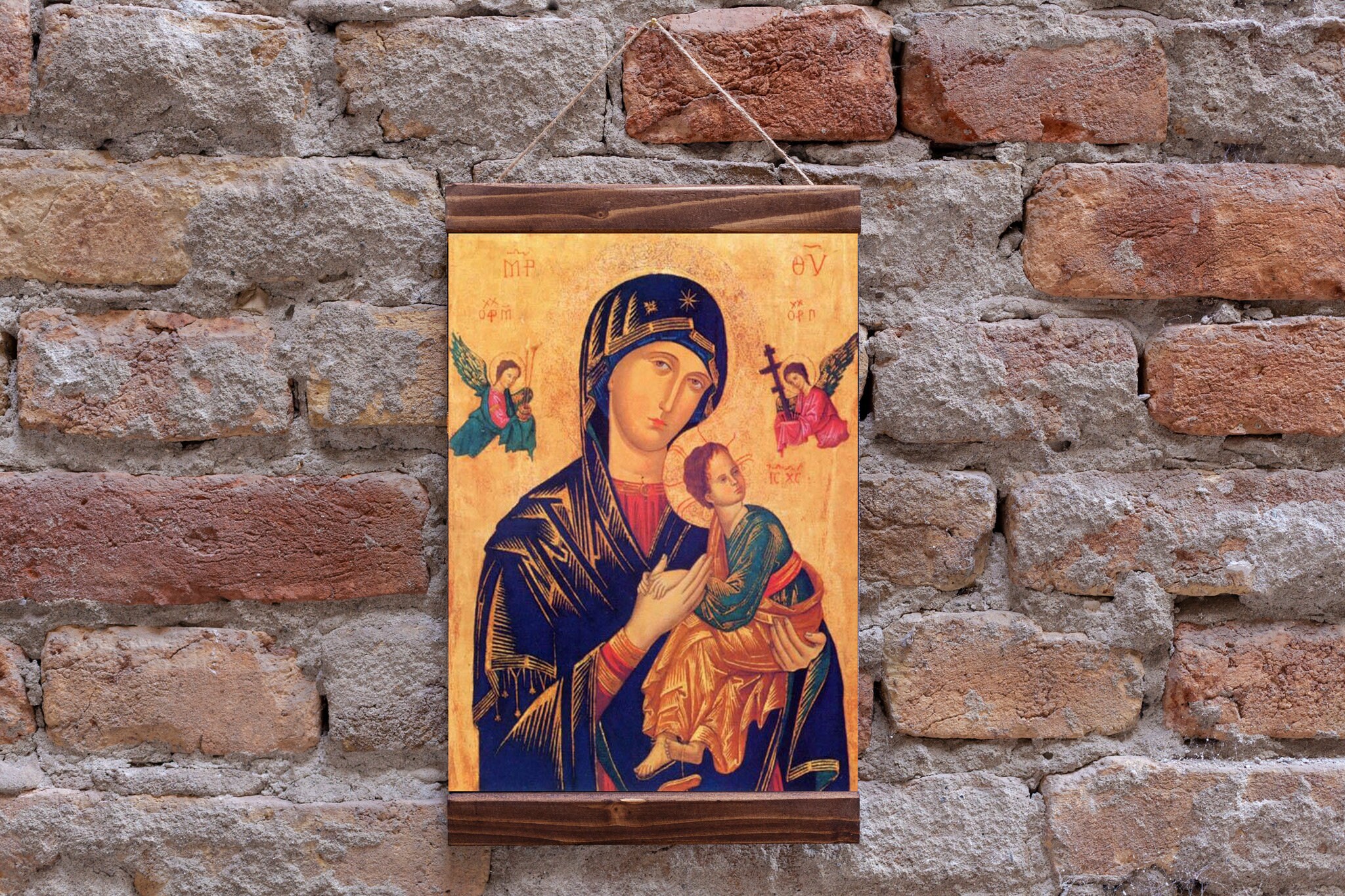 Our Lady of Perpetual Help Byzantine Icon Ca.13th Century or 14th ...