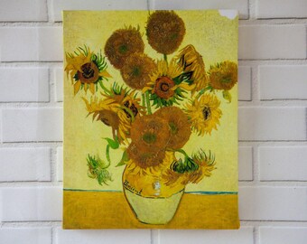 Van Gogh Sunflowers Canvas - Famous Art Print Wall Decor