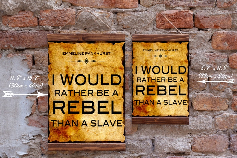 Emmeline Pankhurst Quote Feminist Poster Feminist Wall Art "i Would ...