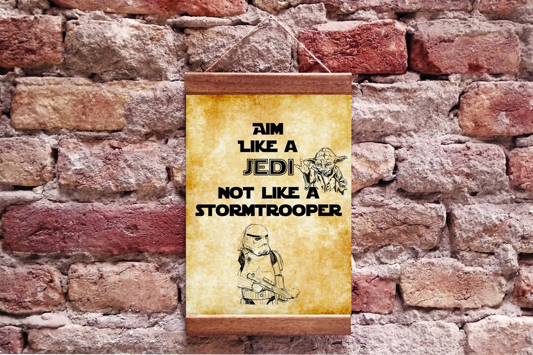 Aim Like a Jedi Not Like A Stormtrooper, Rogue One Darth Vader Yoda