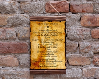 Para reír a menudo y mucho cita Ralph Waldo Emerson Arte de pared Madera enmarcado Lienzo Impresión, Literatura Imprimir