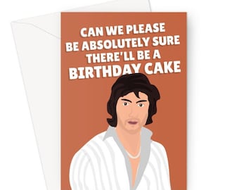 Alex Turner Can We Please Be Sure There'll Be A Birthday Cake A5 Greeting Card Birthday Premium Funny Music Song Chart Fan Celebrity Band