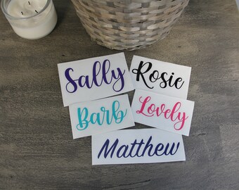 Custom Vinyl Lettering Stickers Labels Tags By Lovelylabelsntags