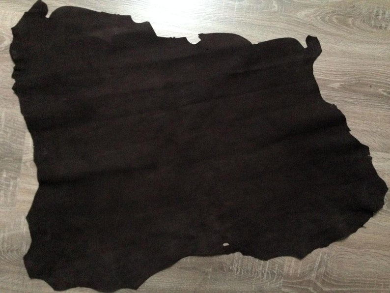 Brown Suede Italian leather leather Genuine sheep leather hide Leather material for sewing 1 mm