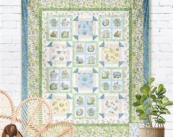 Mouse-tastic Quilt Kit - The Whimsical Workshop Pattern - Mouseplay fabric by Clothworks - 44" x 53"