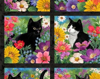 Hide and Seek - DP27645 99 - Black Multi - Panel - Northcott