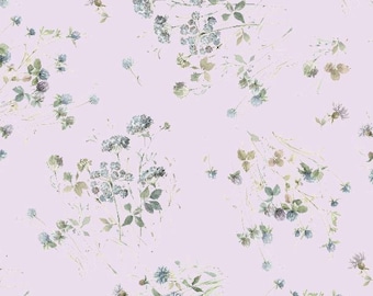 Au Naturel - "Purple Large Floral" - 17817 647 - by Lisa Audit for Wilmington Prints