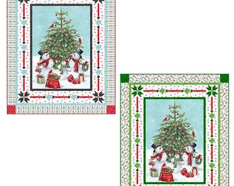 Jolly Gathering Quilt Kit - Kris Holderness Designs Pattern - Holly Jolly fabric by Northcott - 52" x 64"