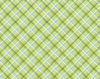 Gnome-Grown - "Green Plaid" - 39877 741 - by Susan Winget for Wilmington Prints