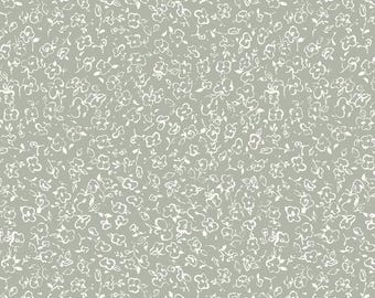 Au Naturel - "Green Floral Doodle" - 17820 711 - by Lisa Audit for Wilmington Prints