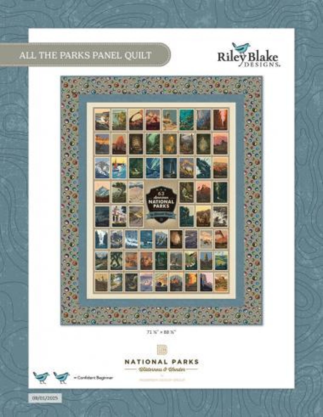All the Parks Panel Quilt Kit - National Parks Wilderness and Wonders ...