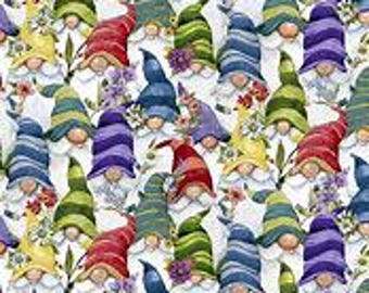 Gnome-Grown - "Packed Gnomes" - 39873 173- by Susan Winget for Wilmington Prints
