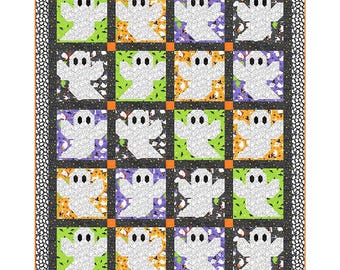 Ghost Party Quilt Kit - Ghost Town Collection - Northcott- 64" x 78"