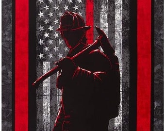 Firefighter Cotton 24 inch Panel