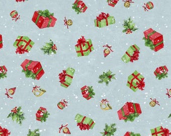 Winter Hollow - 39749 443 - "Gifts" - by Susan Winget for Wilmington Prints