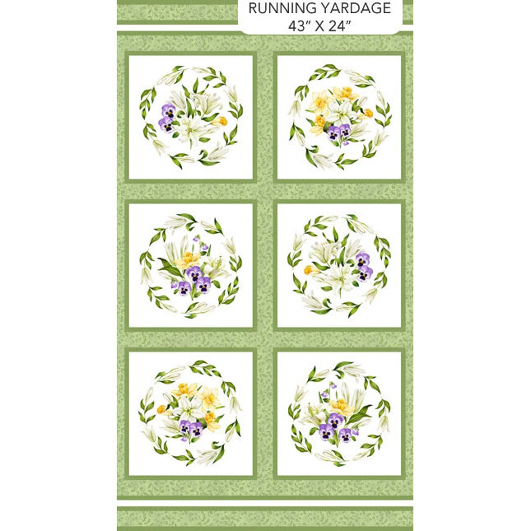 Spring Fabric Panel Patterns Spring Awakening Fabric Panel Blocks - Designed by Deborah Edwards for ...