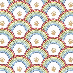 A Place to Call Home - 1422-78 - &quot;Blue Multi Rainbow Set&quot; - by Grace Violet for Henry Glass