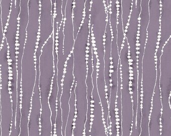 Au Naturel - "Purple Dotted Stripe" - 17823 611 - by Lisa Audit for Wilmington Prints