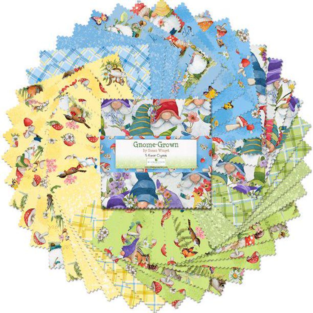 Gnome-grown - 508 840 508 - 5 Inch Squares - 5 Karat Gems - by Susan ...