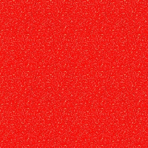 May include: A solid red background with a fine, speckled texture.