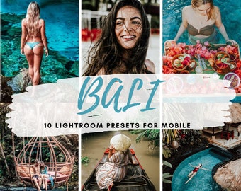 10 Bali Mobile Lightroom Presets,  Instagram presets, Travel presets,Topical Forest Presets, Jungle Presets, Blogger Presets
