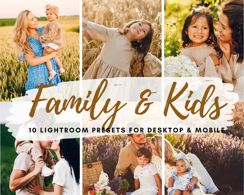 10 Mobile Lightroom Presets Family Presets Kids Prresets Etsy