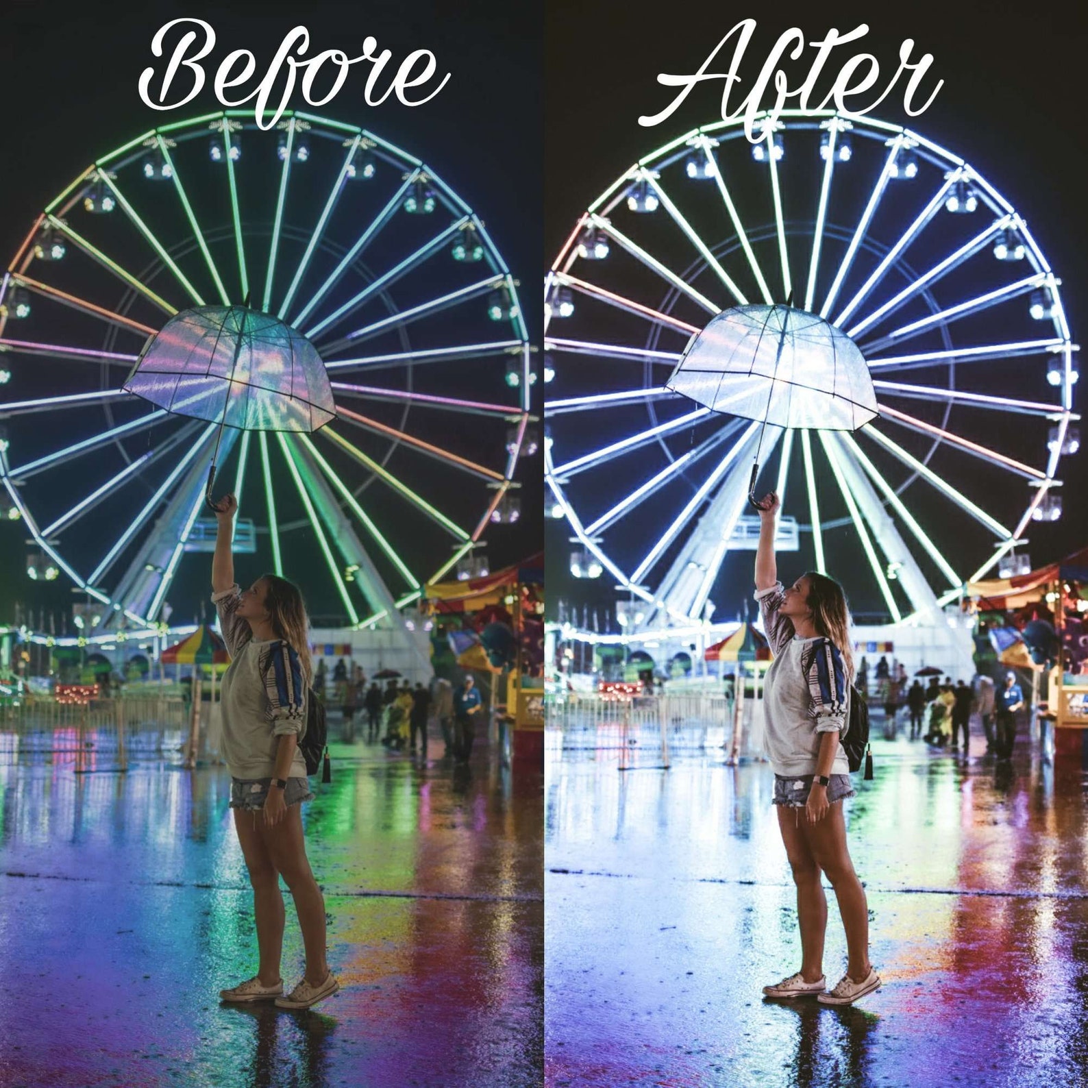 10 Lightroom Mobile Presets Neon Presets Nightlife Night Etsy