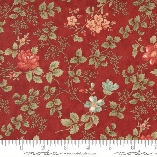 44301 13 Rendezvous Wanderlust Vines Crimson by 3 Sisters for Moda Fabrics