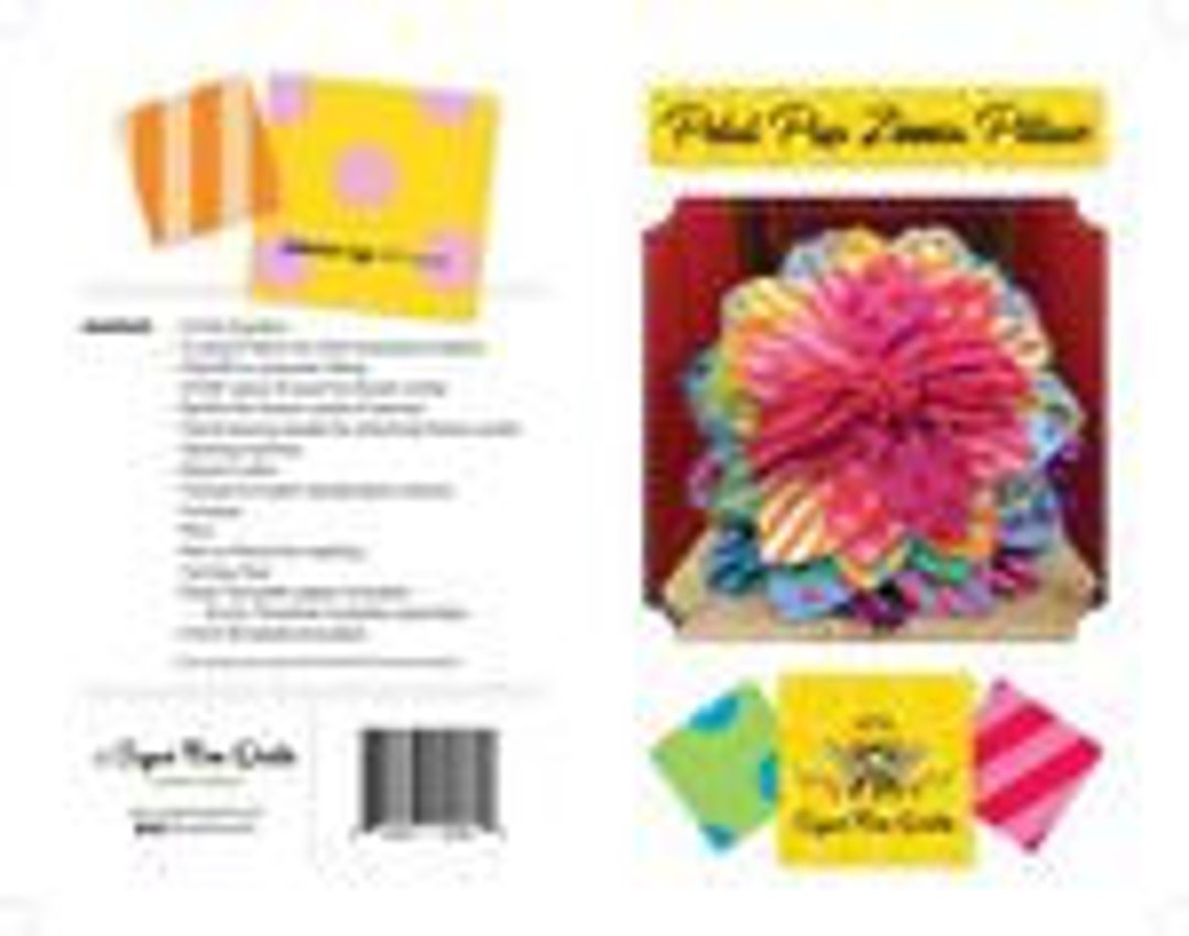 Petal Pop Zinnia Pillow Pattern Etsy