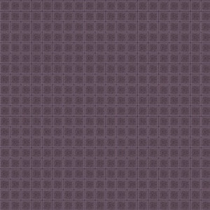 May include: A repeating pattern of small, square tiles in a muted purple hue. Each tile has a textured surface and is outlined with a darker shade of purple, creating a grid-like design. The overall effect is a subtle, yet intricate, geometric pattern.