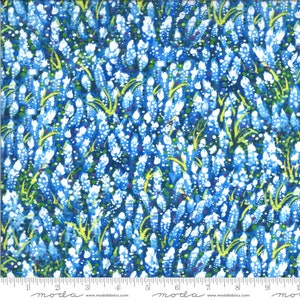 Dreamscapes Digital Light Blue Field of Blue 51243 12D by Ira Kennedy for Moda Fabric