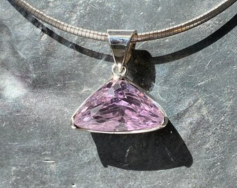 Rectangle Kunzite Pendant
