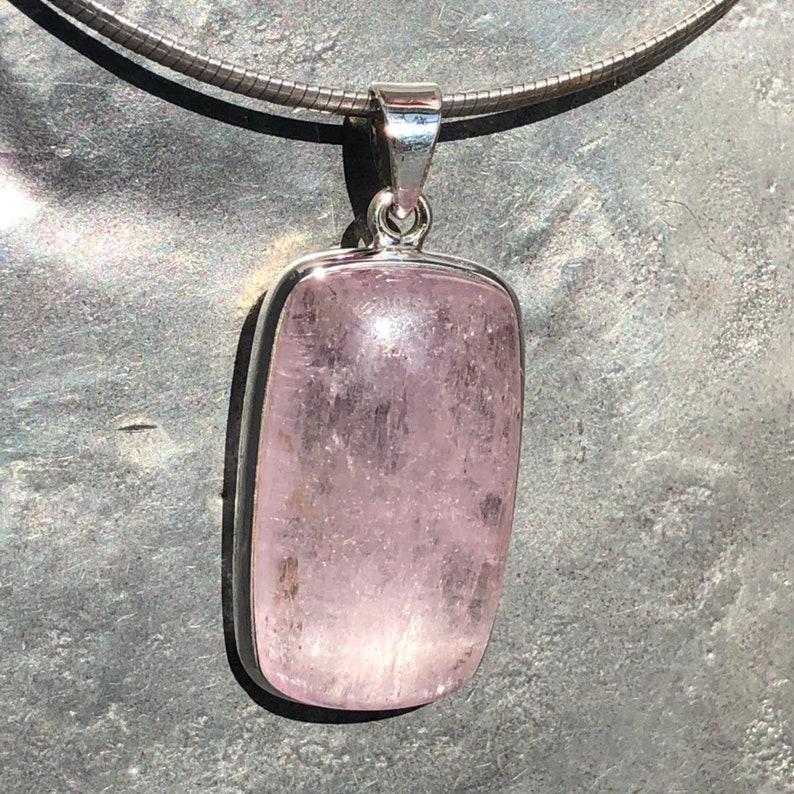 Rectangle Kunzite Pendant