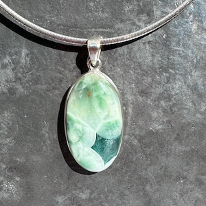 Hemimorphite - Hemimorphite pendant - natural Hemimorphite necklace