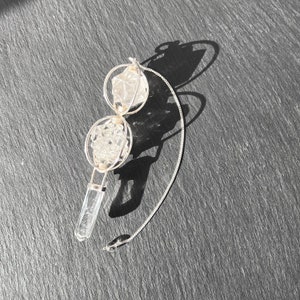 Pendulum - dowsing pendant - designer dowsing pendulum - quartz crystal dowsing pendulum