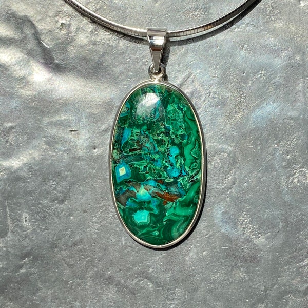 Chrysocola malachite Pendant