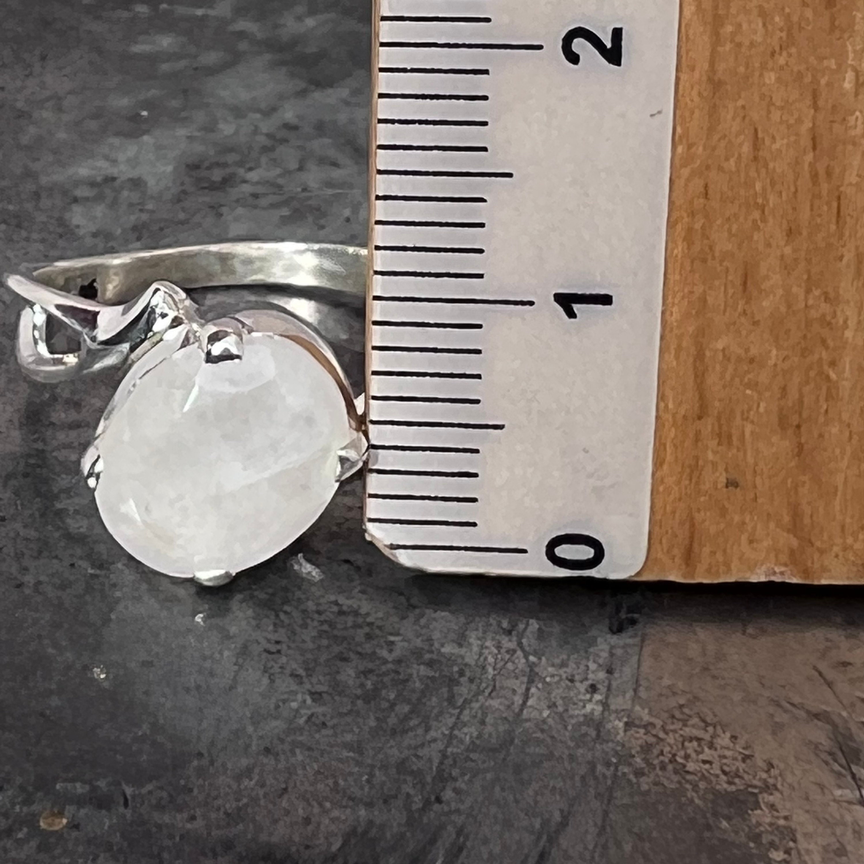 Buy Sun and Moon Ring with Crystal Stone by Leightworks