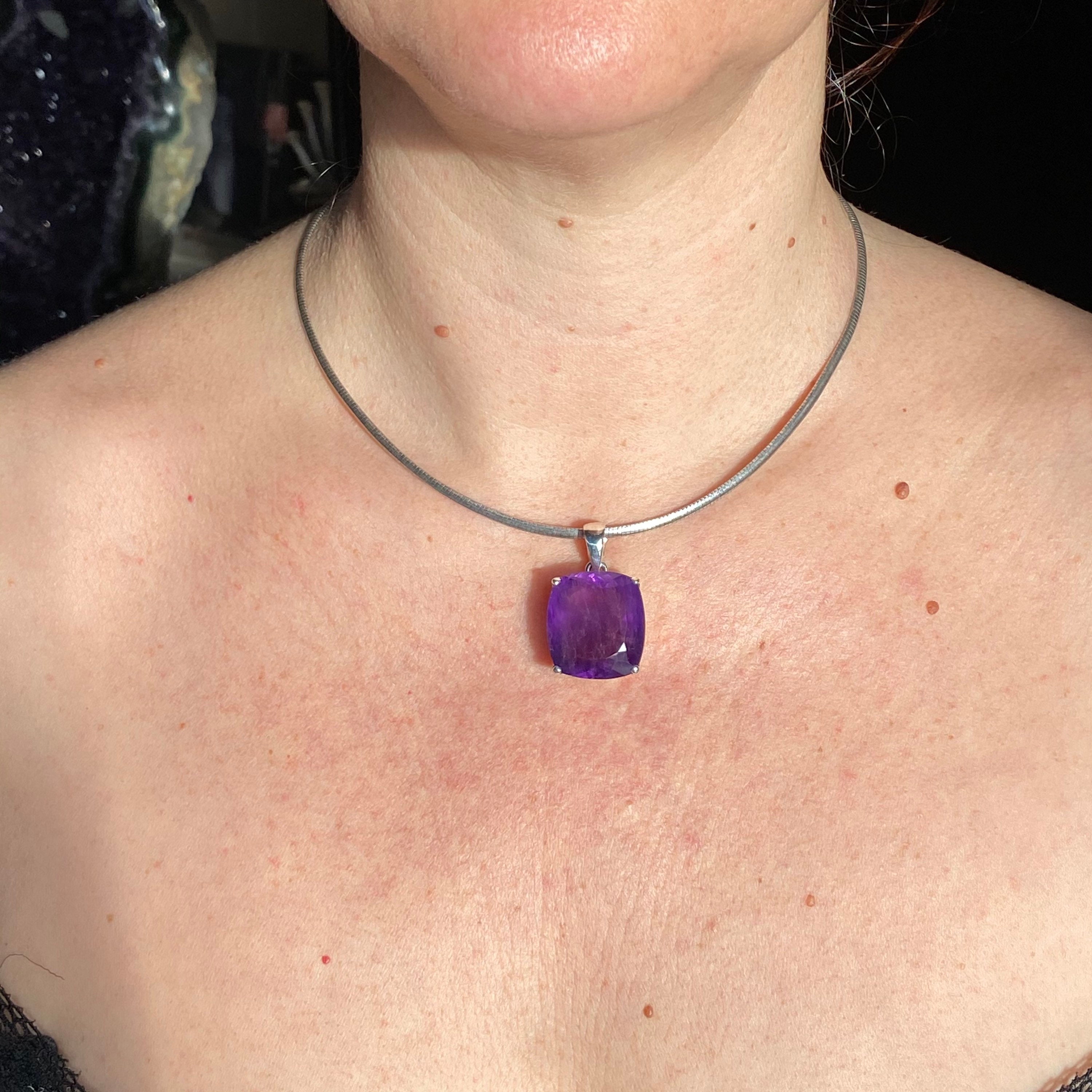 Amethyst Necklace Large Amethyst 