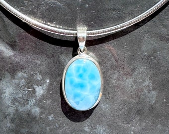 Wisior Larimar - Srebrny Wisior Larimar