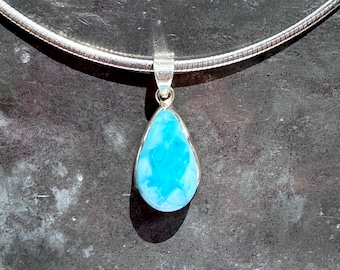Wisior Larimar - Srebrny Wisior Larimar