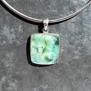 Hemimorphite - Hemimorphite pendant - natural Hemimorphite necklace